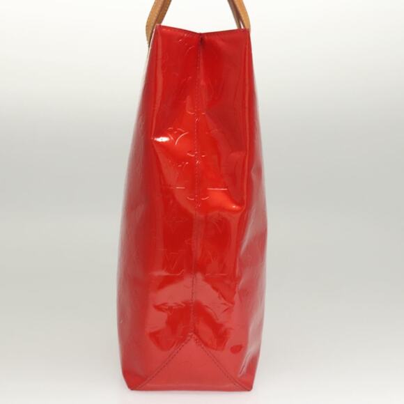 LOUIS VUITTON Monogram Vernis Reade MM Hand Bag Red Rouge M91086 - Picture 5 of 12